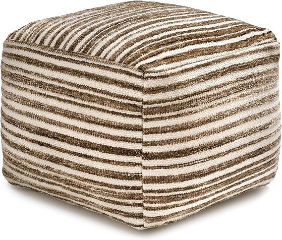 Handcrafted Pouf Ottoman Footrest