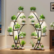 8-Tier Plant Stand with LED Grow Lights