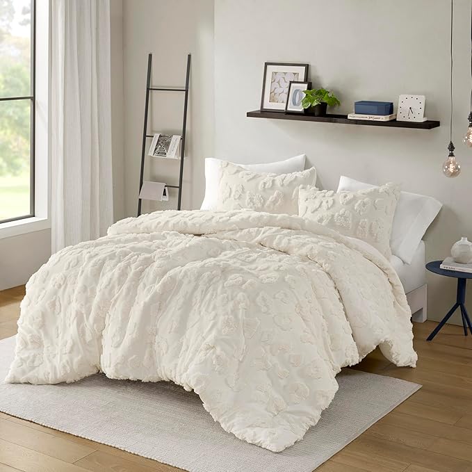 King Chenille Tufted Animal Print Comforter Set
