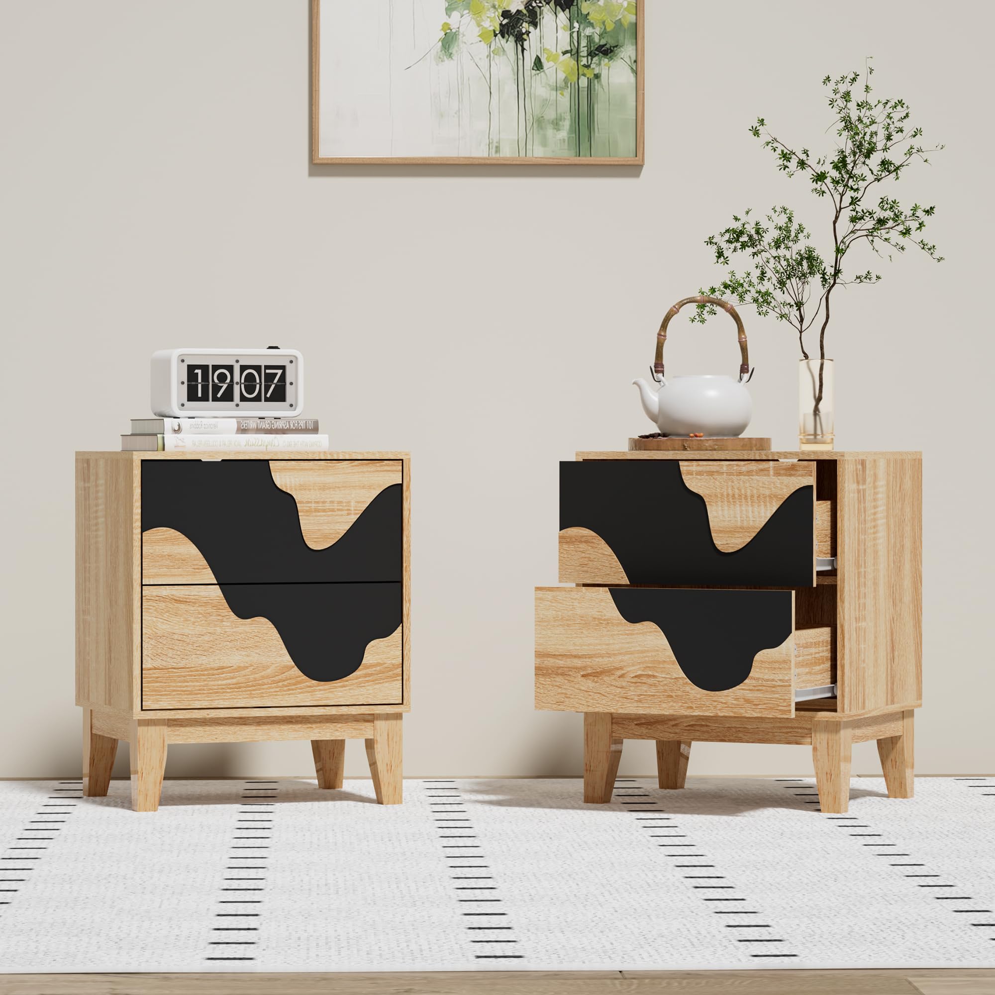 9-Drawer Dresser with 2 Nightstands Set