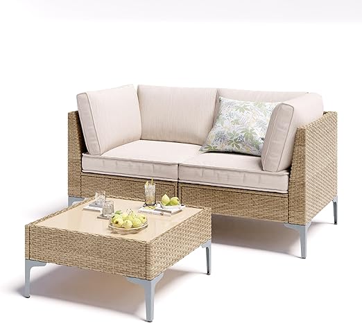 5-Piece Patio Furniture Set with Coffee Table