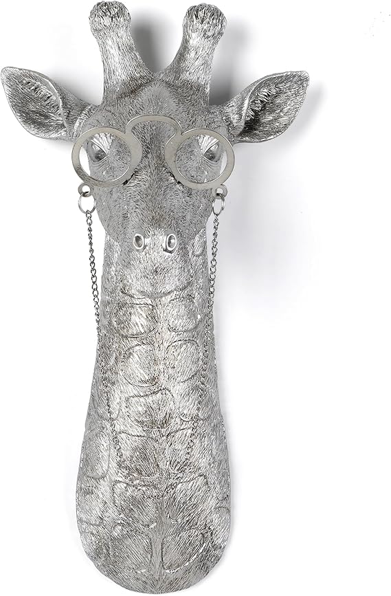 Silver Animal Head Wall Decor Set - 5 Pack