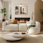 Modern Oversized Curved Sectional Sofa 119 Inch