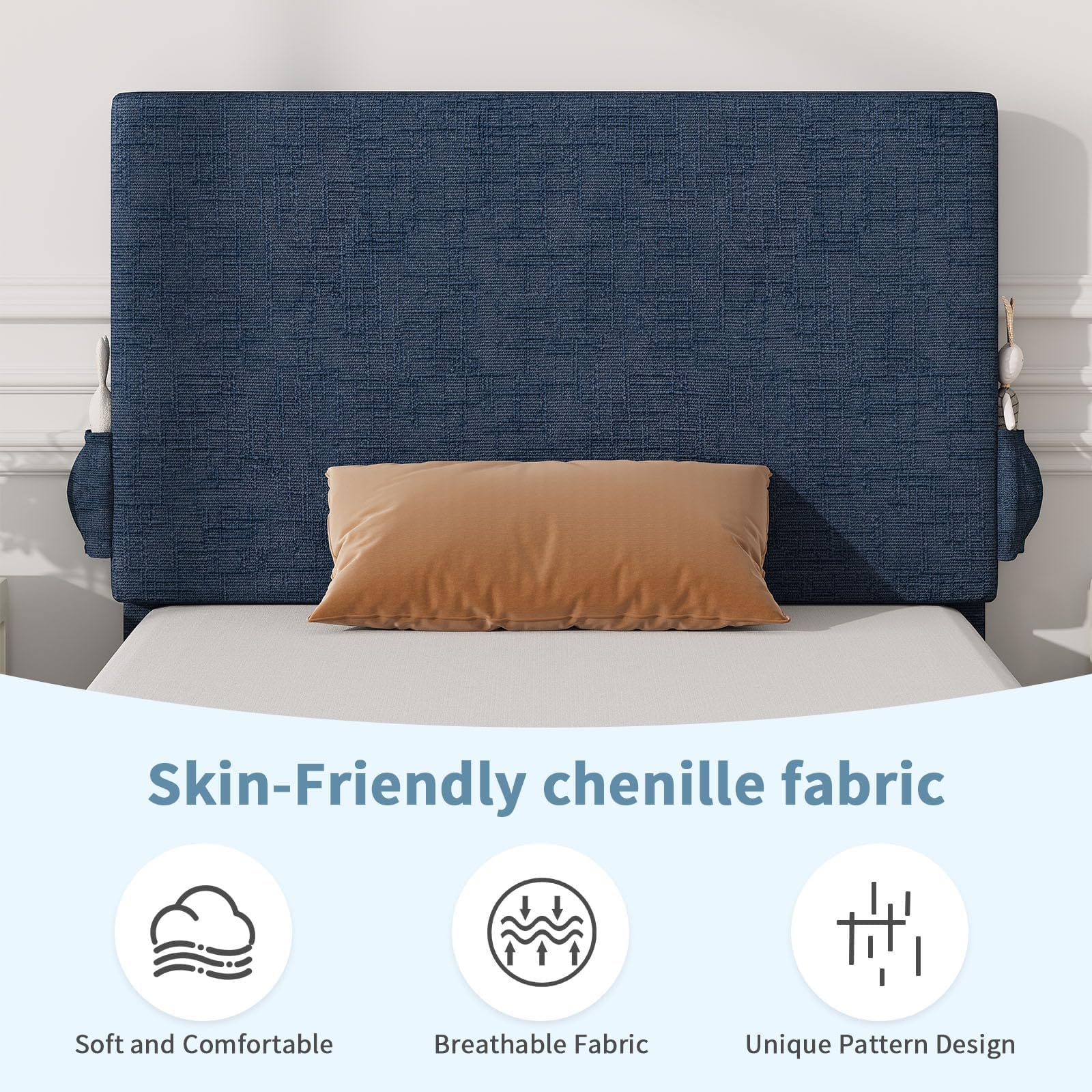 Twin Bed Frame with Headboard