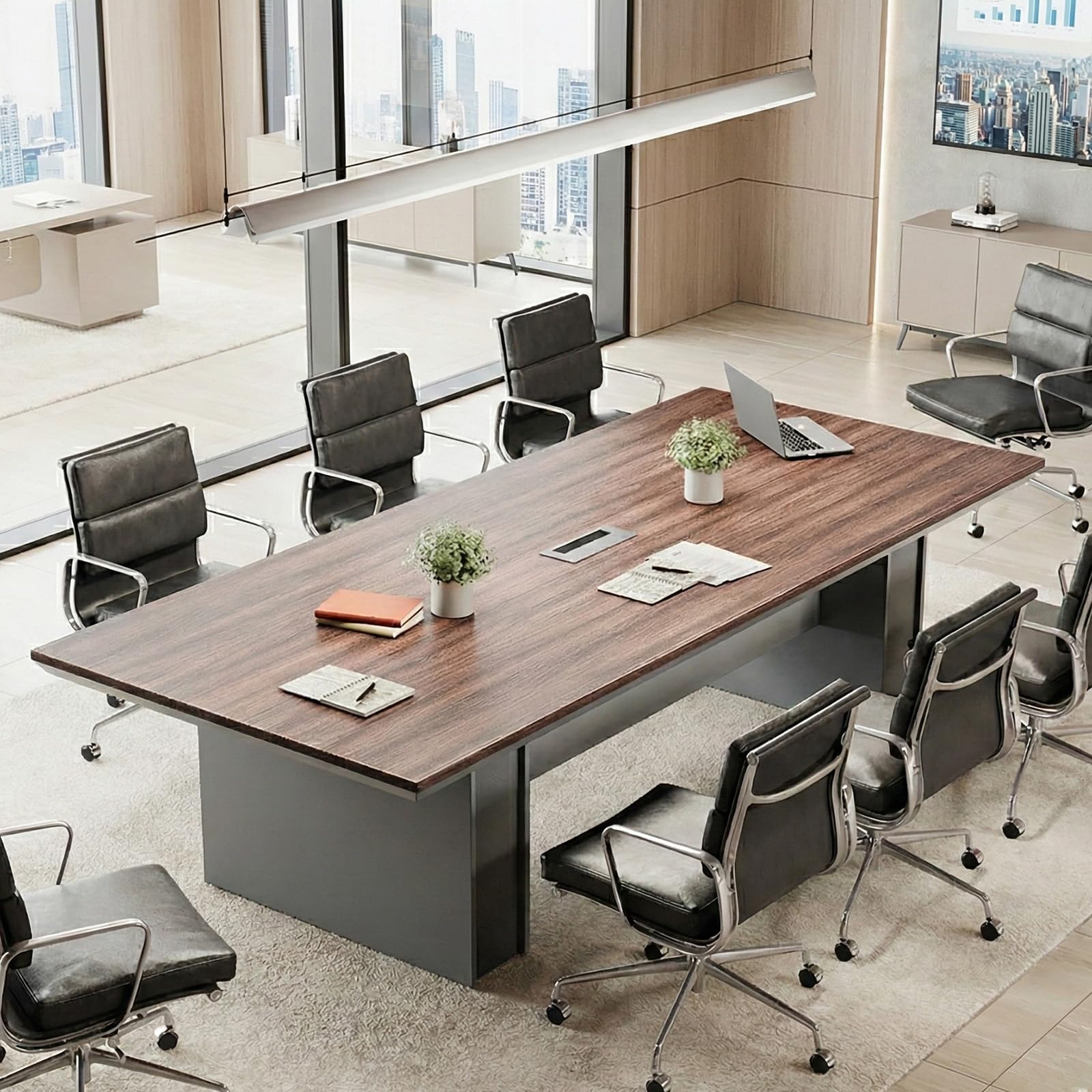 8FT Conference Table with Cable Management