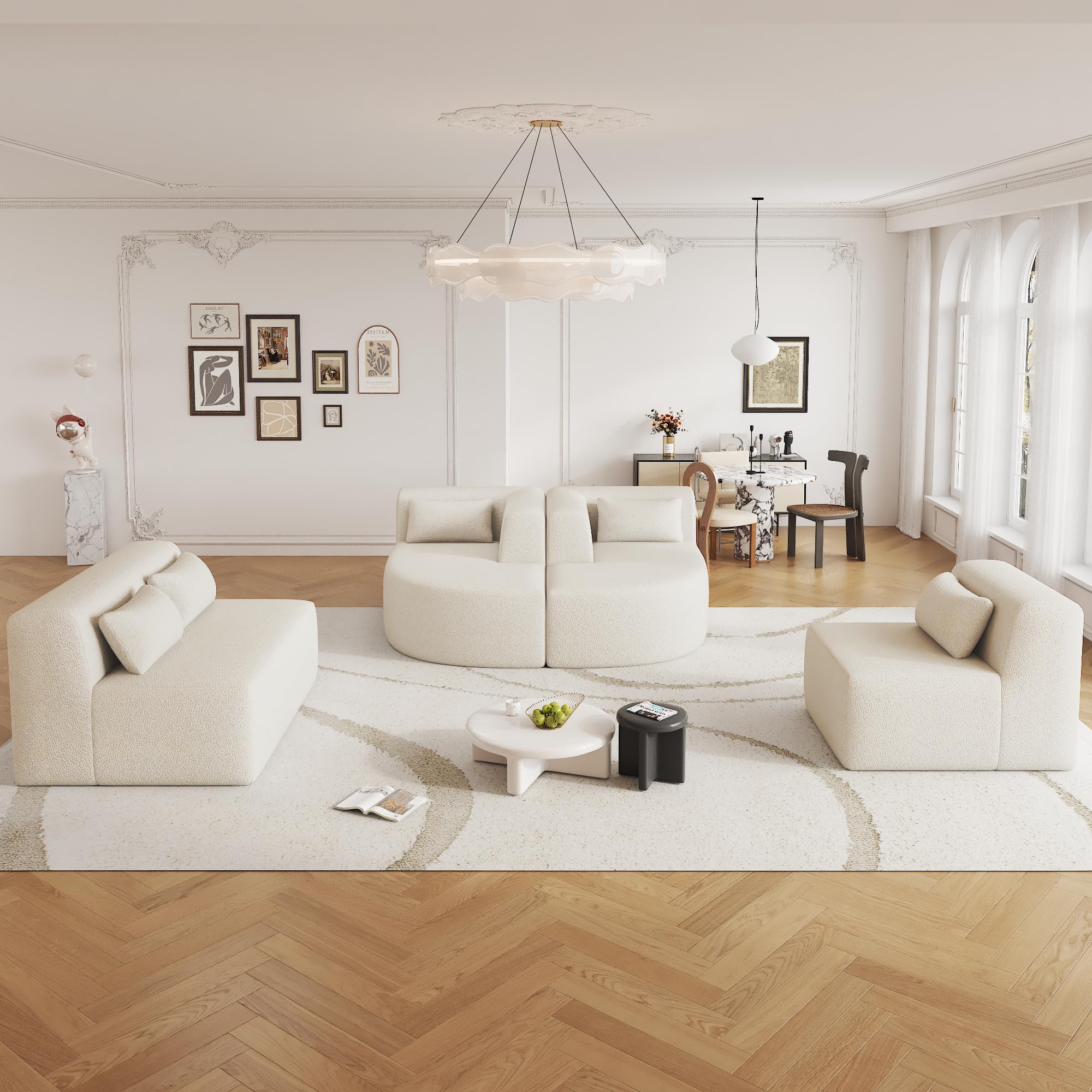 Modular Sectional Sofa with Chaise Lounge