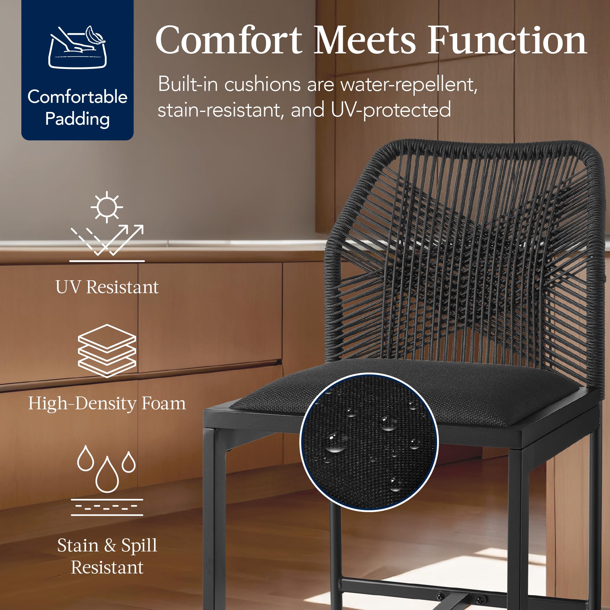 Counter Height Bar Stools Set of 2