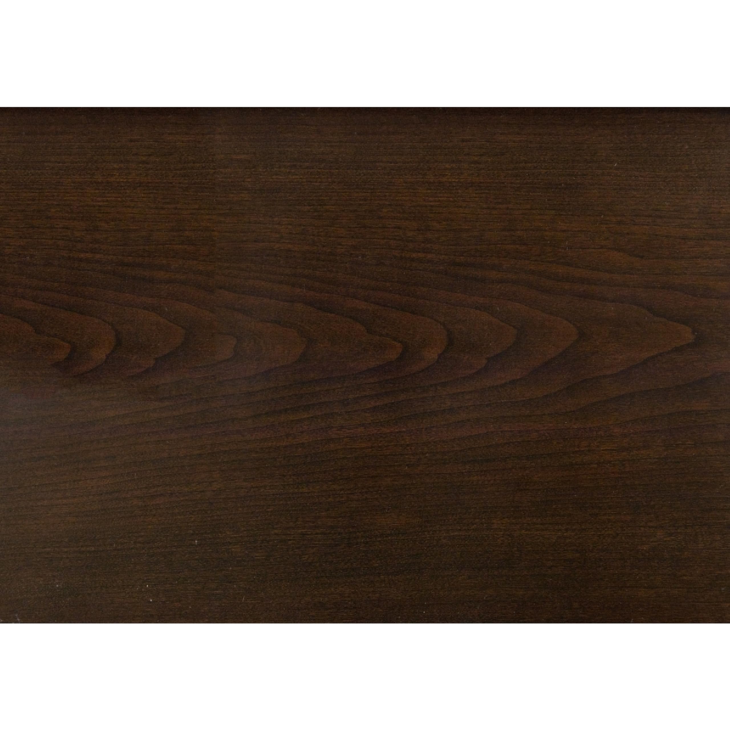 Curved Sideboard Buffet Server 4 Door Cherry Brown 66 Inch