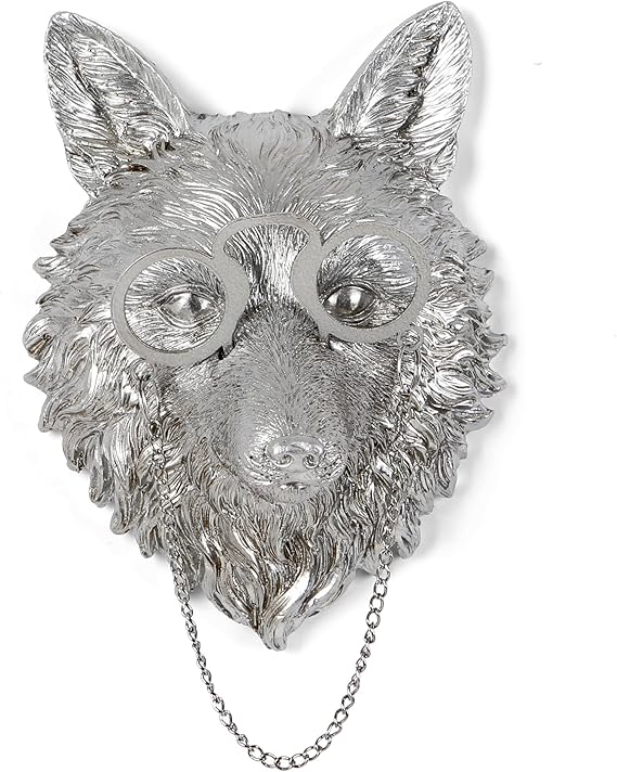 Silver Animal Head Wall Decor Set - 5 Pack