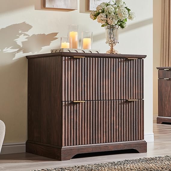 2 Drawer File Cabinet with Charging Station