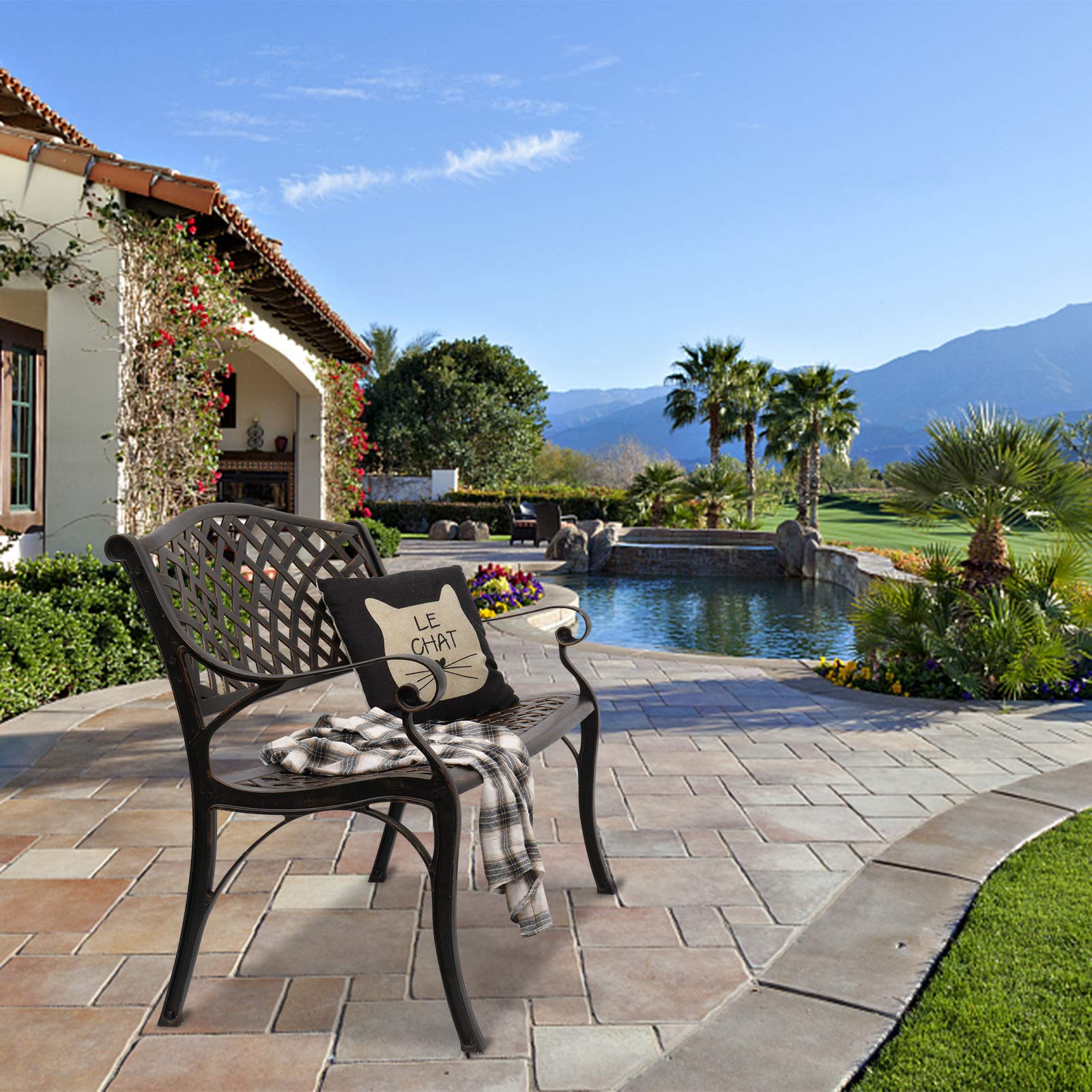 Outdoor Aluminum Garden Bench