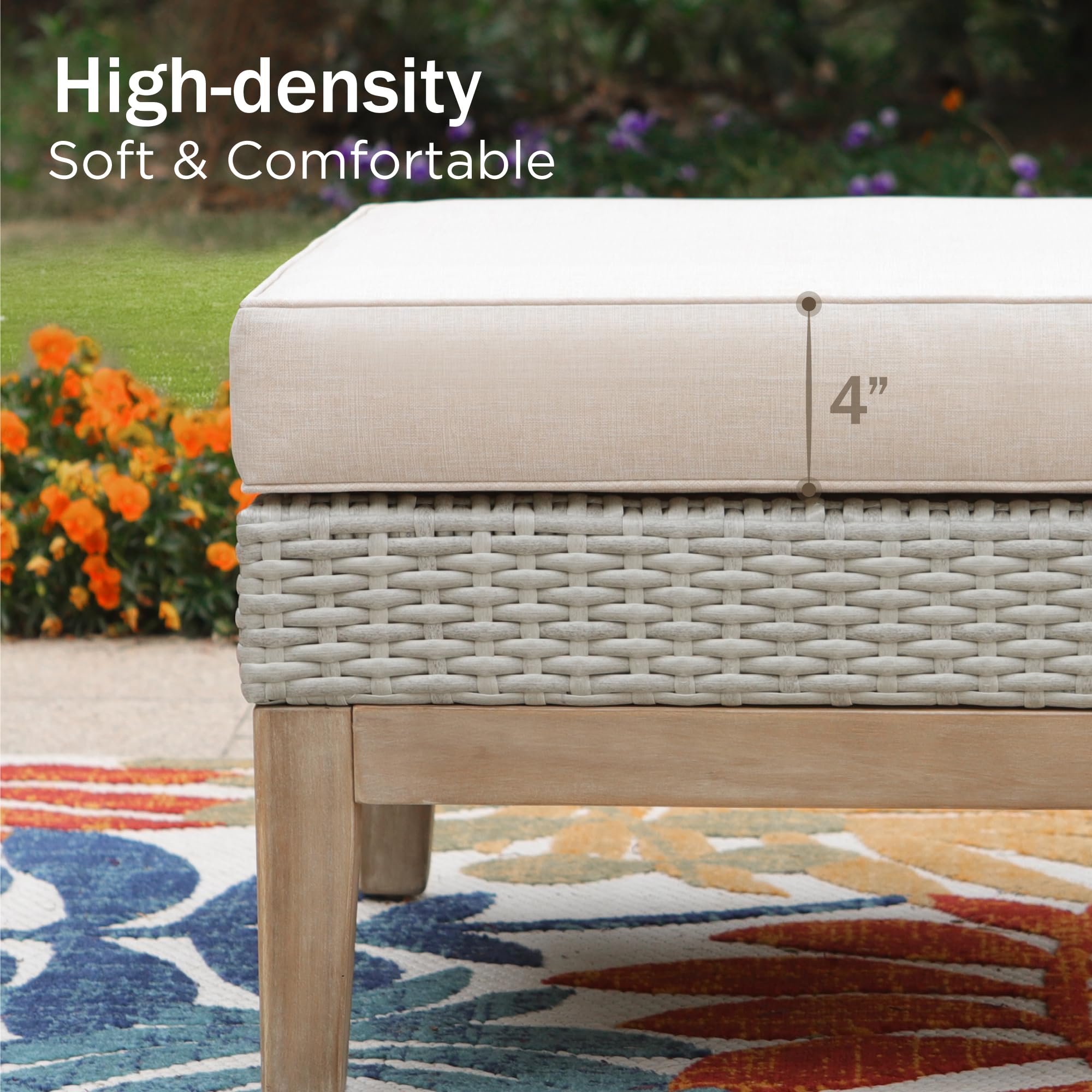 5-Piece Outdoor Rattan Sectional Sofa Set