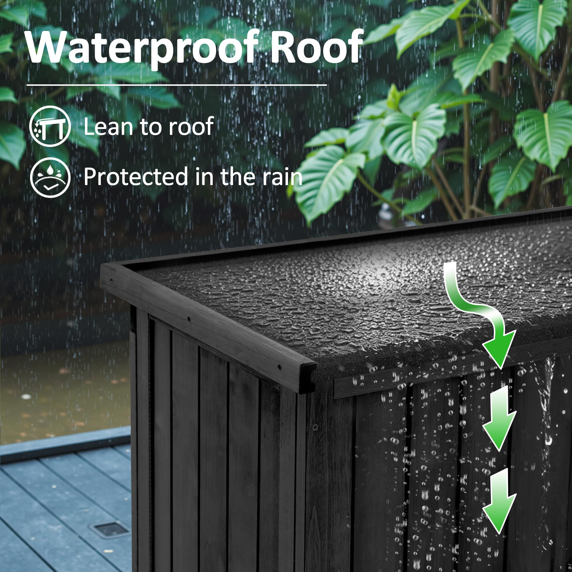 Outdoor Storage Cabinet with Lockers 63 Inches Tall