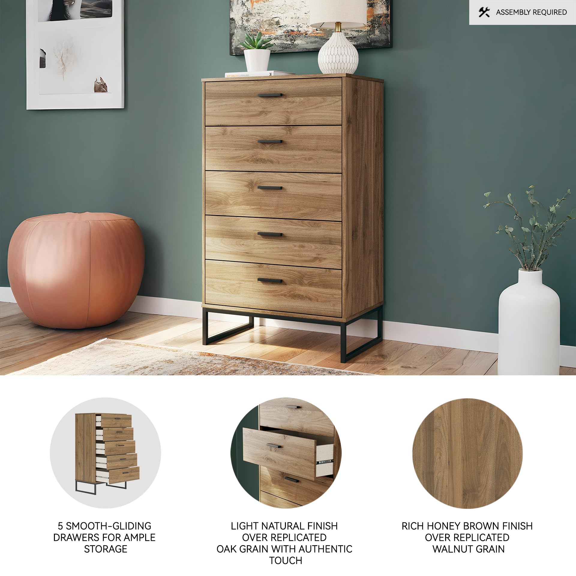 5-Drawer Chest of Drawers