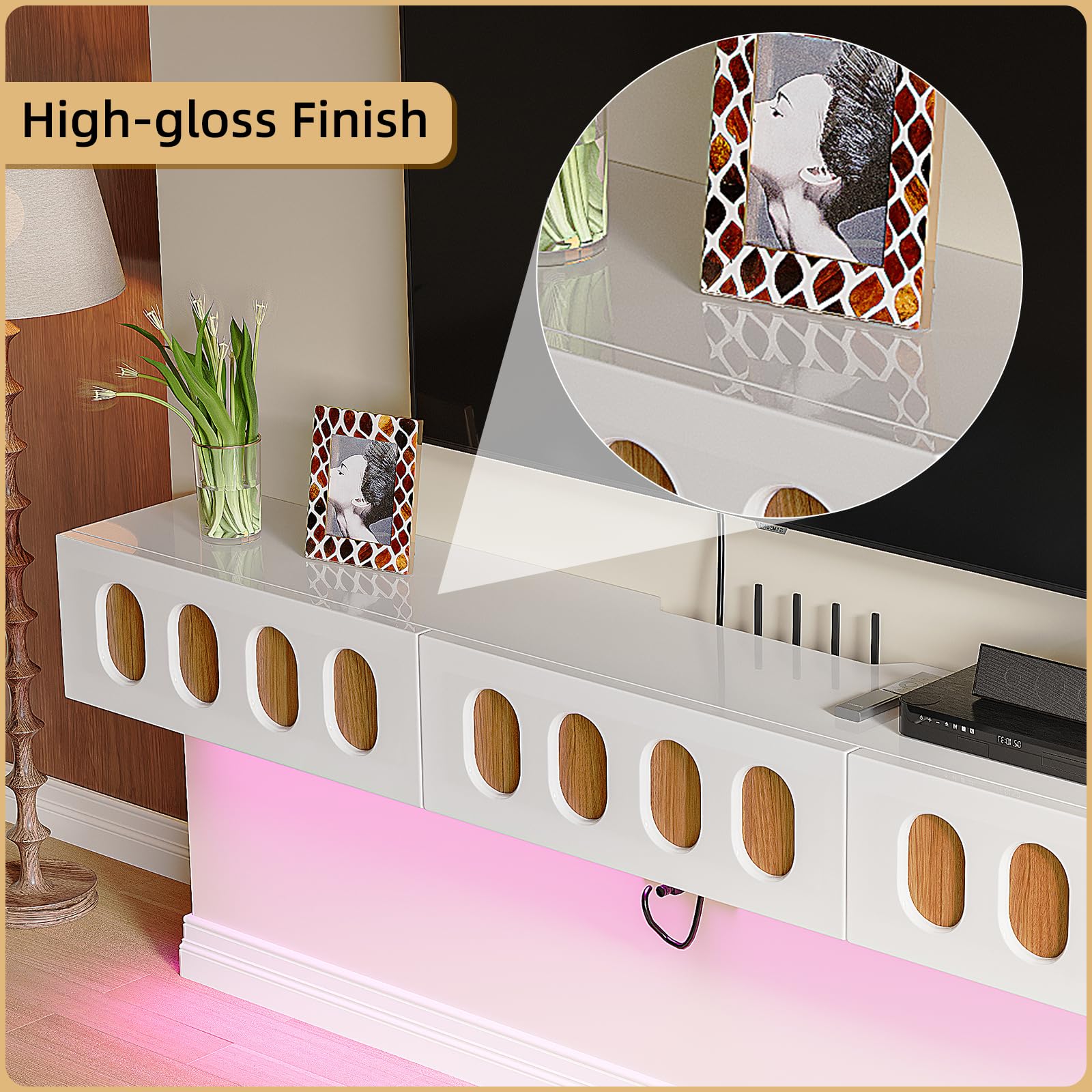 Wall Mounted Floating TV Stand 55 Inch