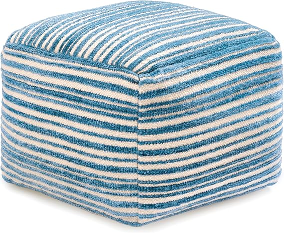 Handcrafted Pouf Ottoman Footrest