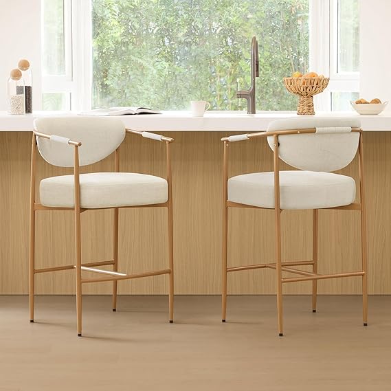 Counter Height Bar Stools Set of 2 with Arms