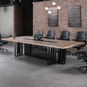 Large Conference Table with Cable Management