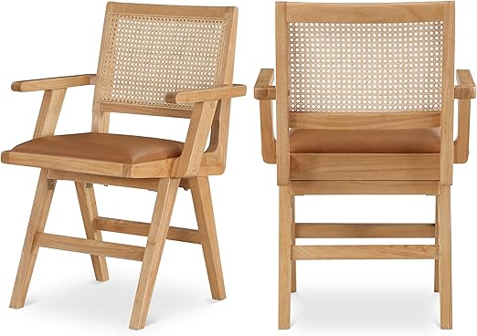 Mid-Century Modern Dining Arm Chair Set of 2