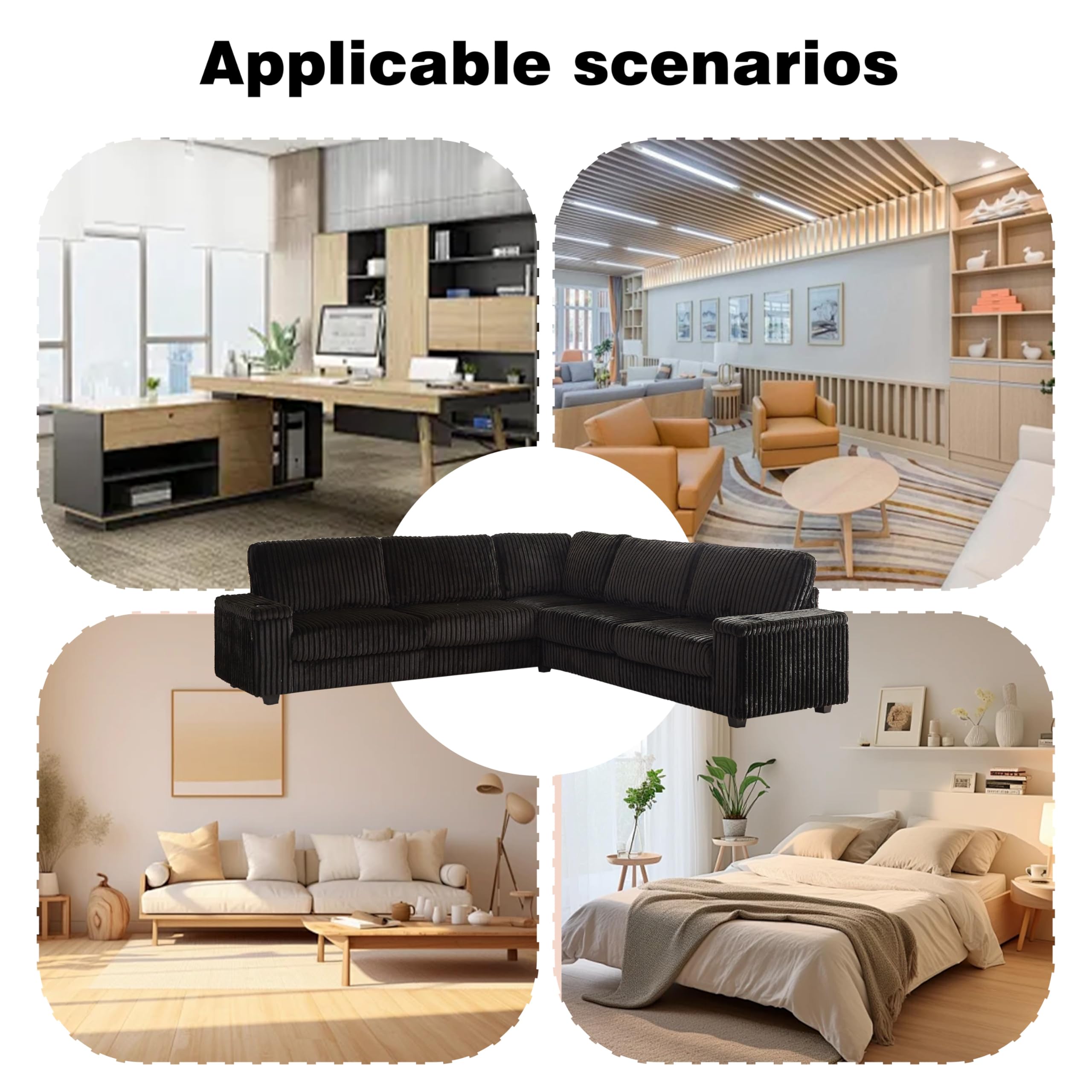 Modular Sectional Sofa with Storage and USB Ports
