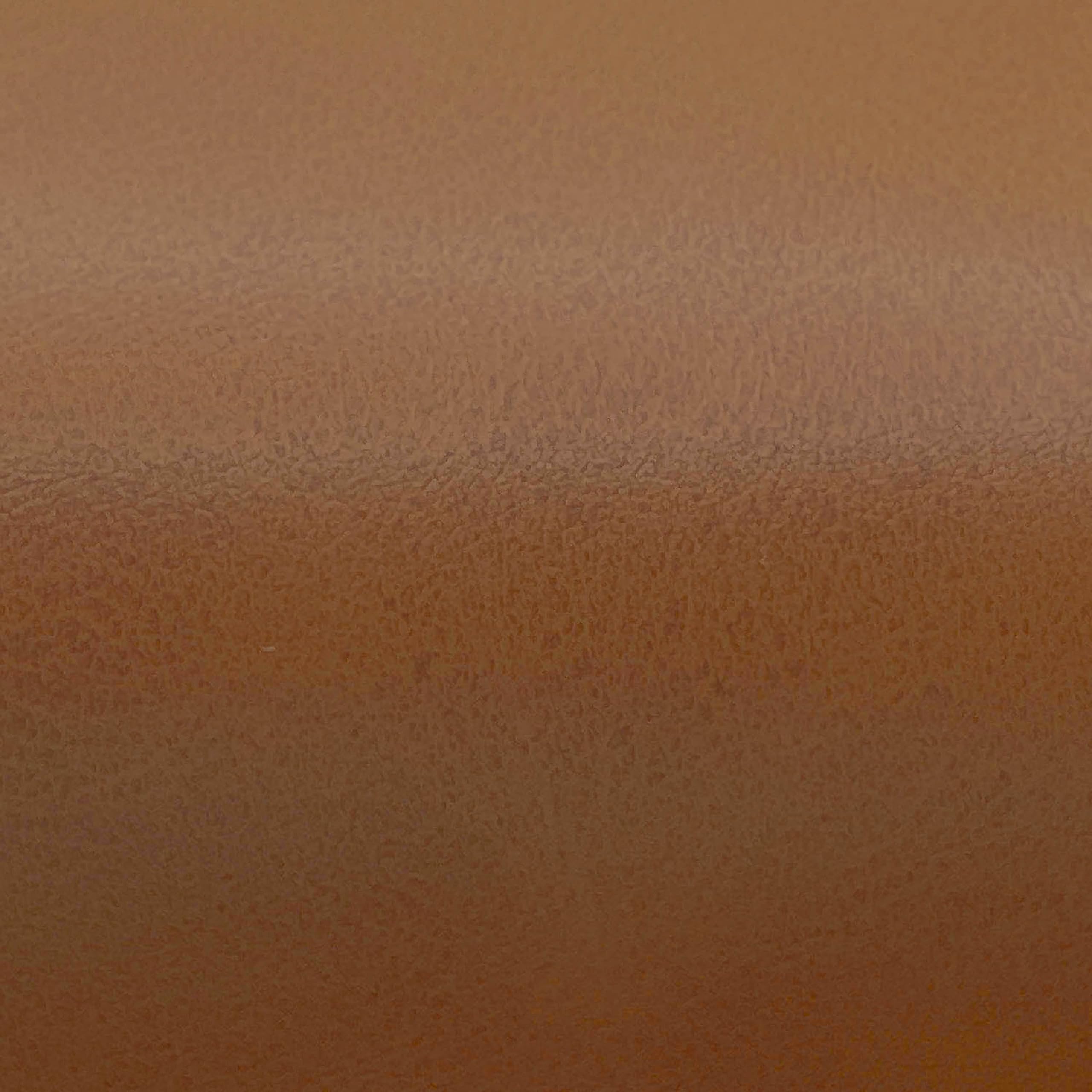 Round Faux Leather Ottoman with Pocket Coils