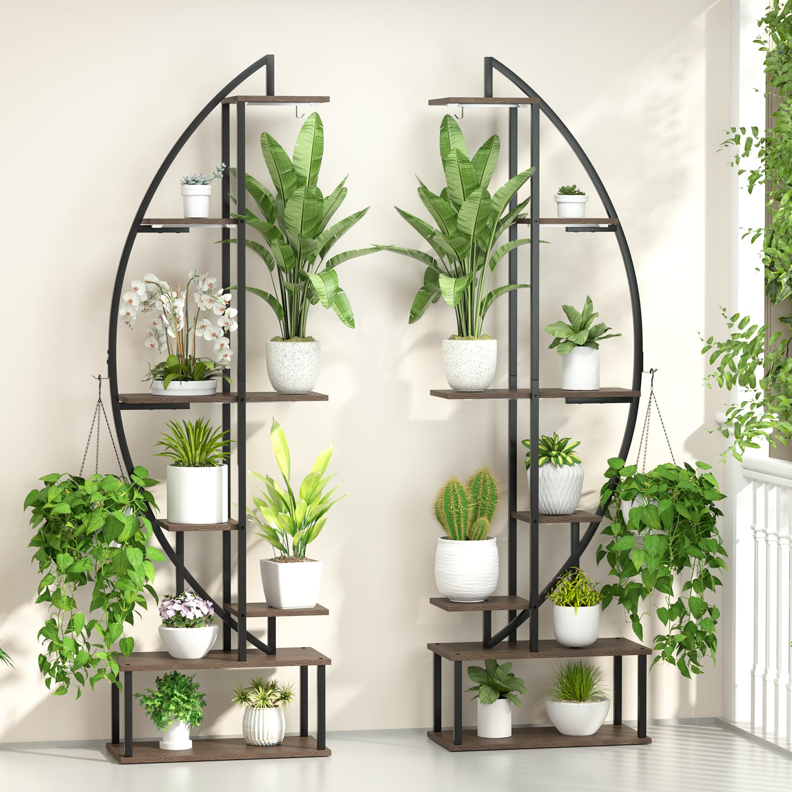 7-Tier Plant Stand with Grow Lights