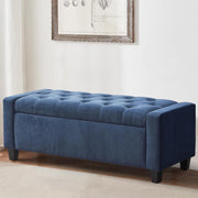 Upholstered Storage Bench with Hinge