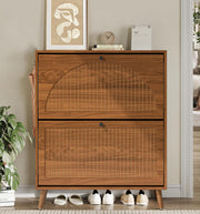 Shoe Storage Cabinet with 2 Flip Drawers