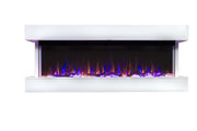 50" Smart Electric Fireplace White