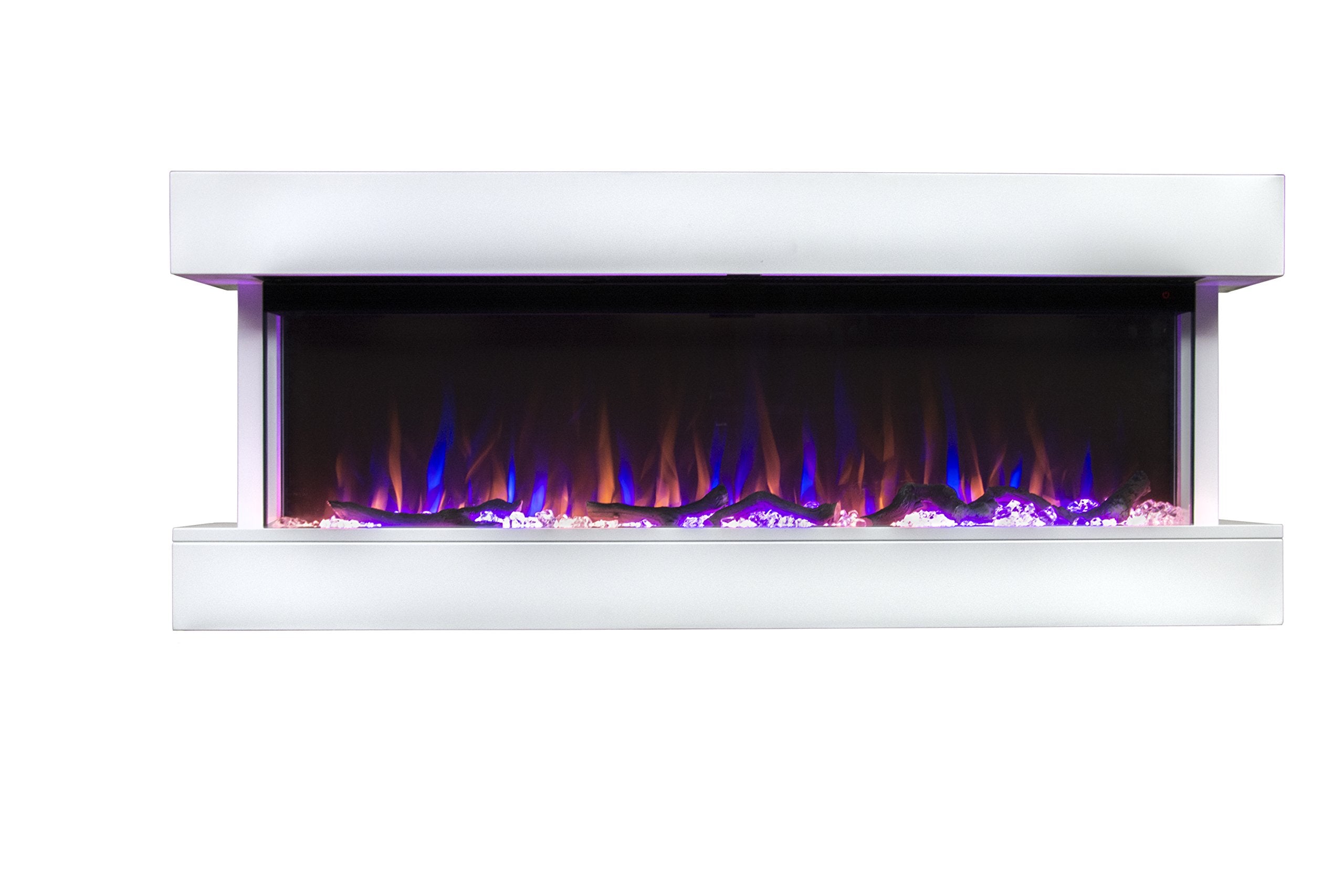 50" Smart Electric Fireplace White