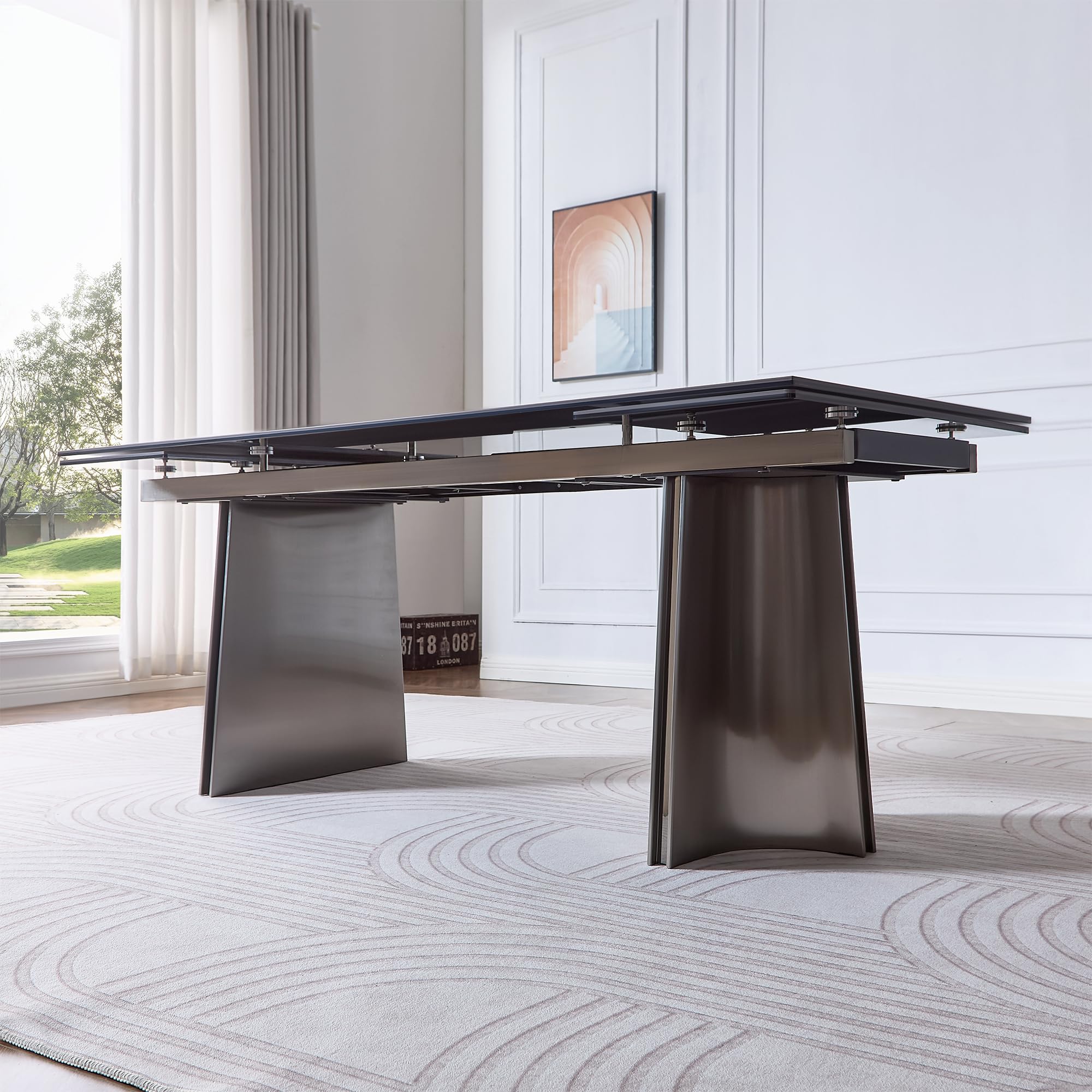 Extendable Dining Table for 8-12 People