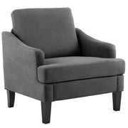 Modern Accent Chair with Wood Legs