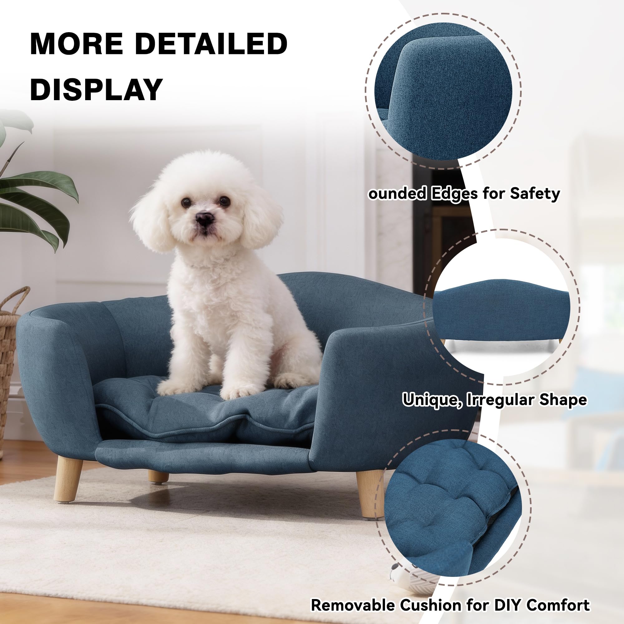 Elevated Dog Sofa Bed for Small Dogs