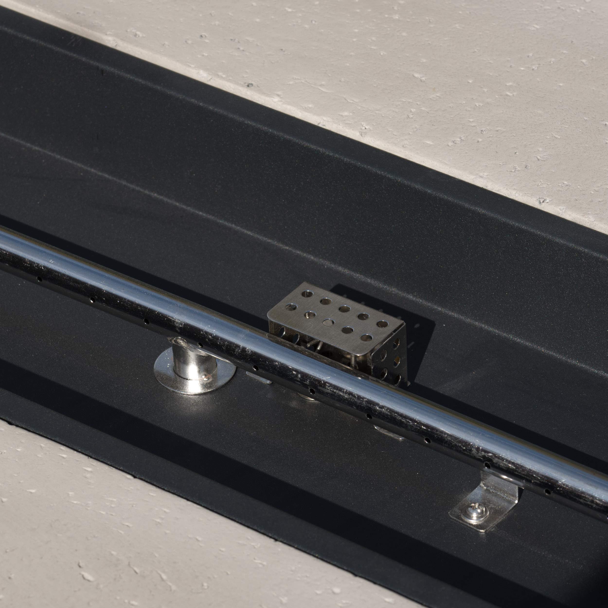 Outdoor Rectangular Fire Table with Tank Holder