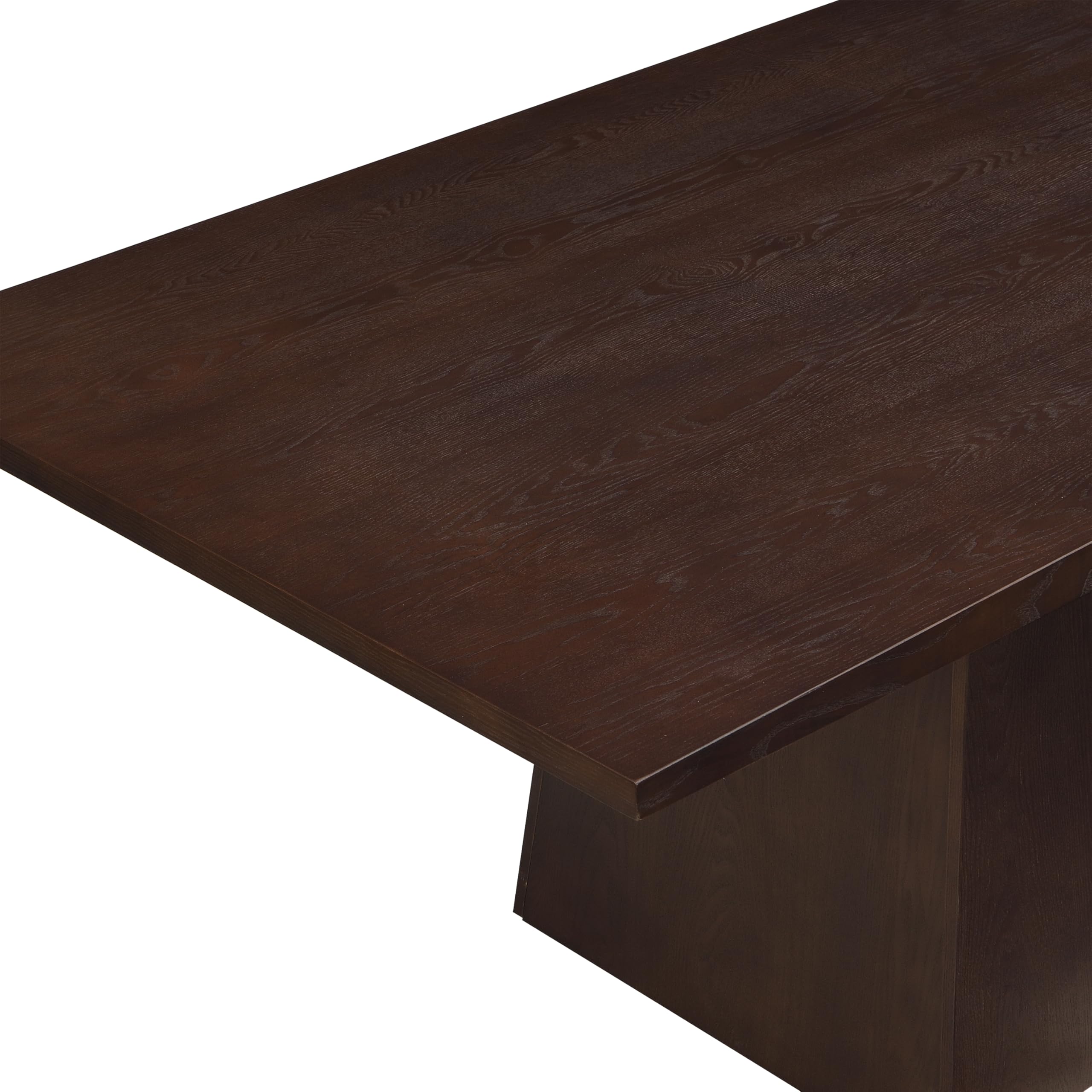 82 Inch Wooden Dining Table for 6-8 People