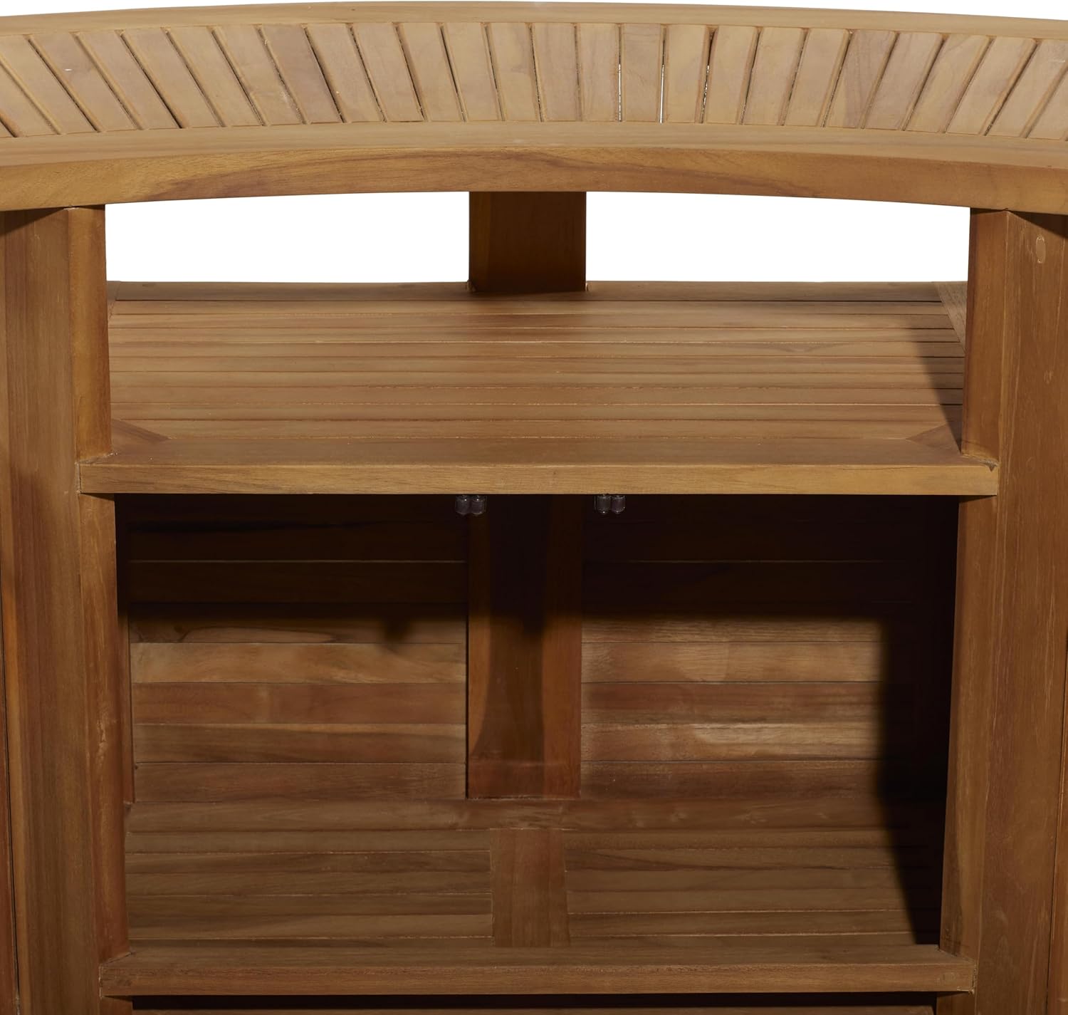 Teak Wood Folding Bar with Expandable Sides