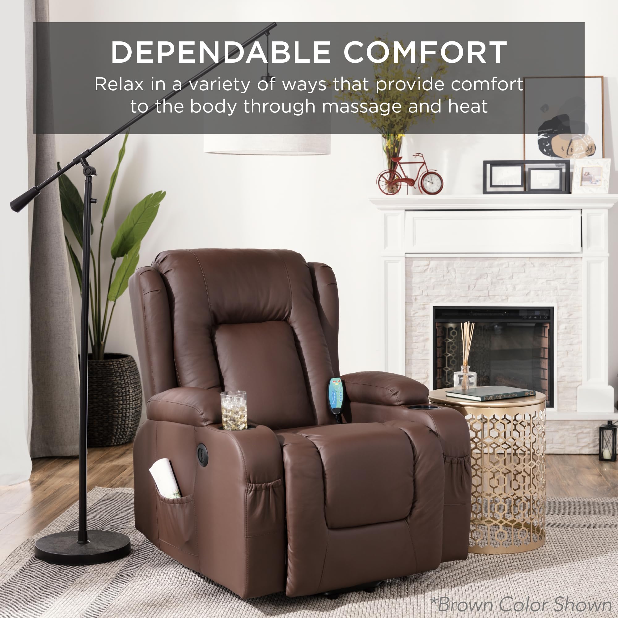 Power Lift Recliner Chair with Massage and Heat
