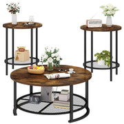 3-Piece Coffee Table Set with Storage