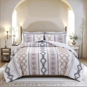 King Size Geometric Tufted Comforter Set