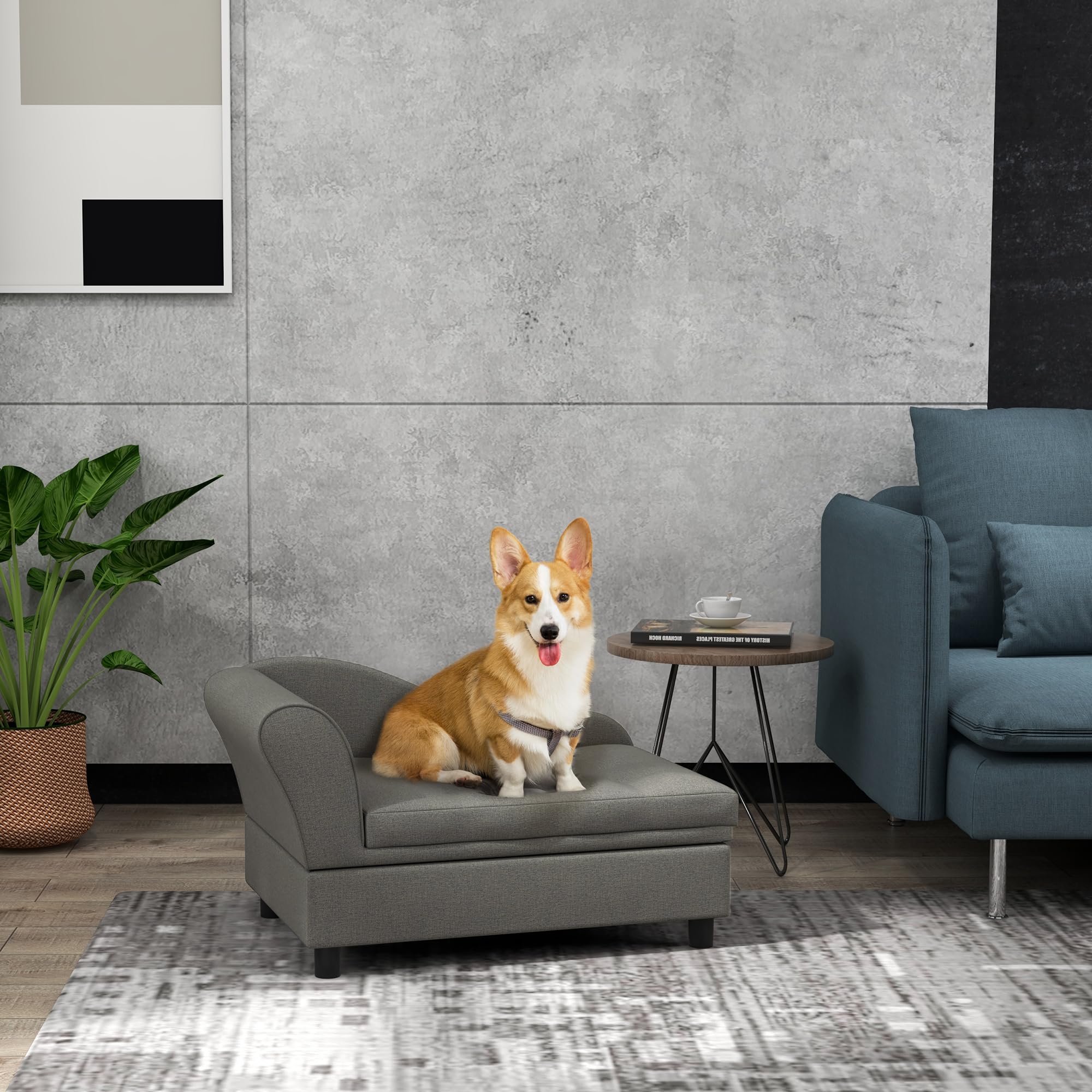 Pet Sofa with Storage for Small Dogs