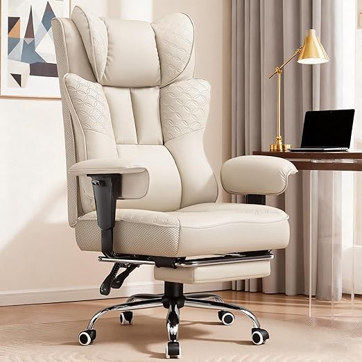 Big and Tall Office Chair 400LBS Wide Ergonomic Gaming Chair with Footrest
