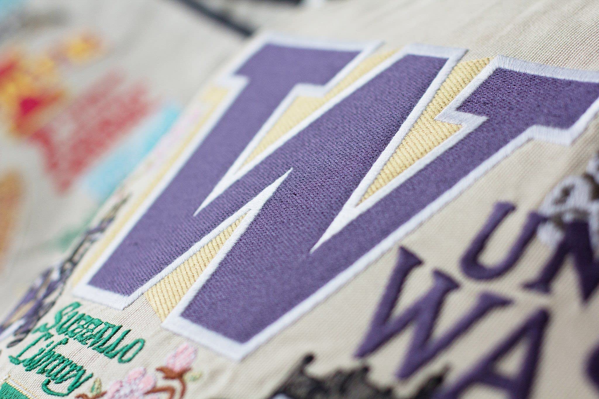 University of Washington Embroidered Decorative Throw Pillow