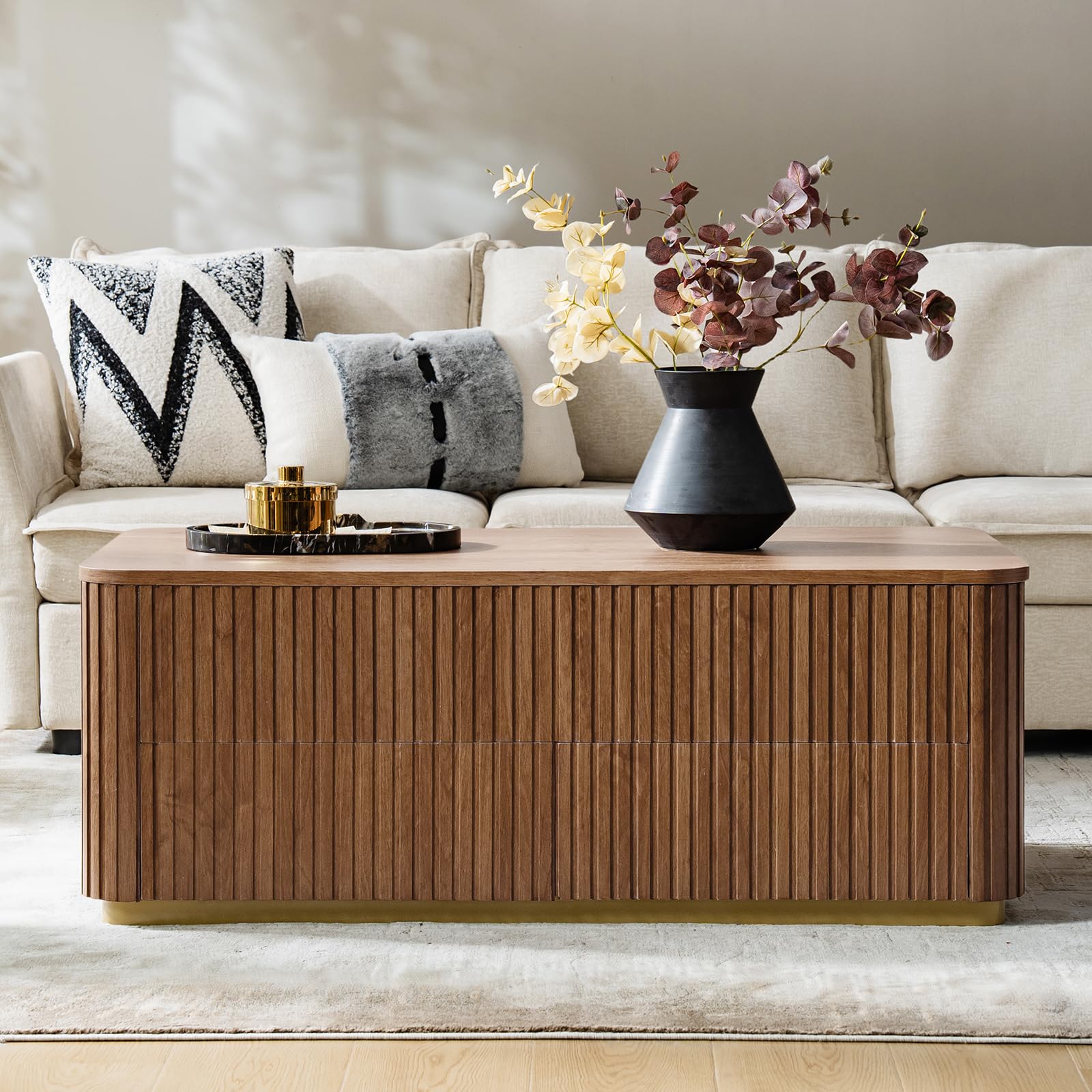 47" Lift Top Coffee Table with Storage