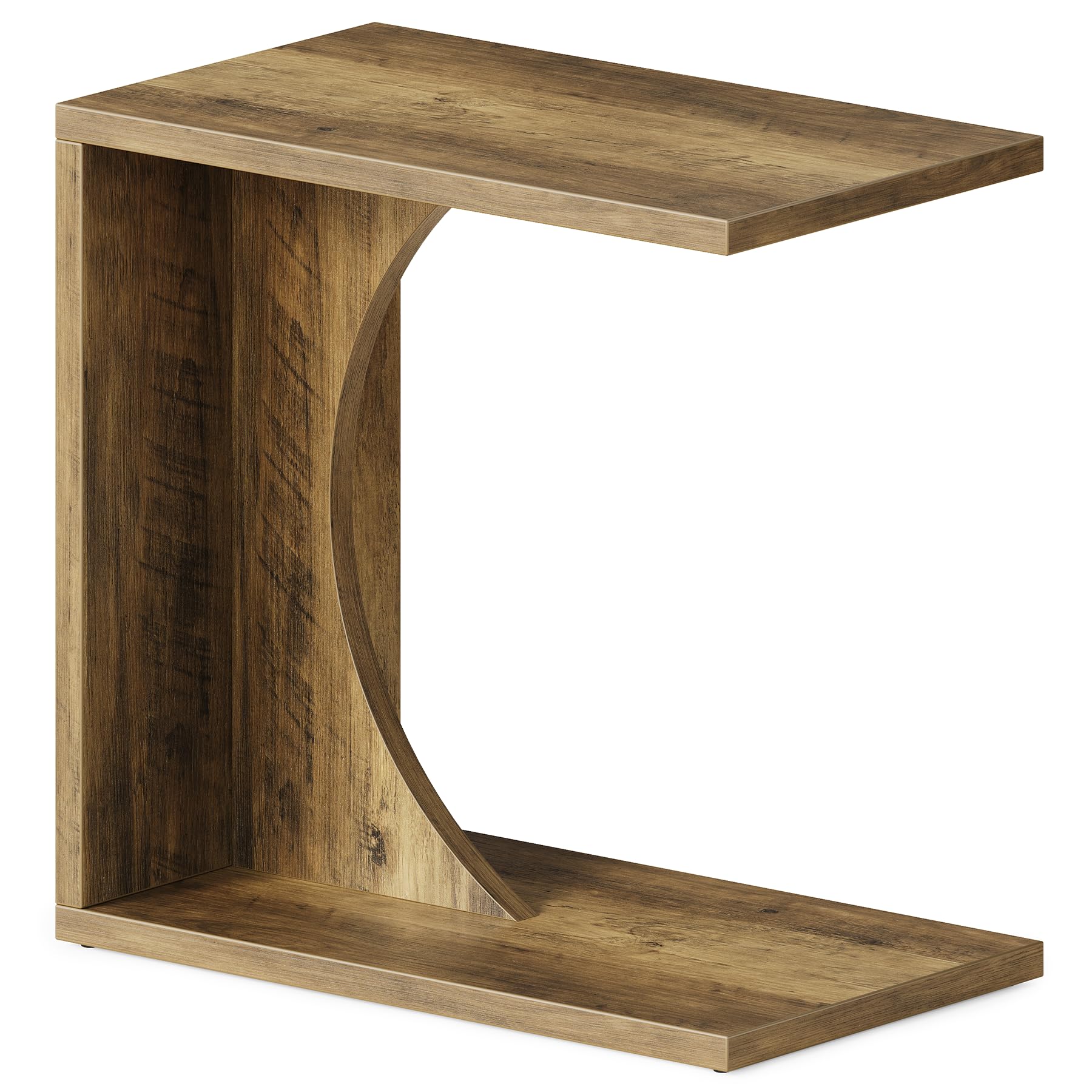C-Shaped End Table for Sofa and Bedroom