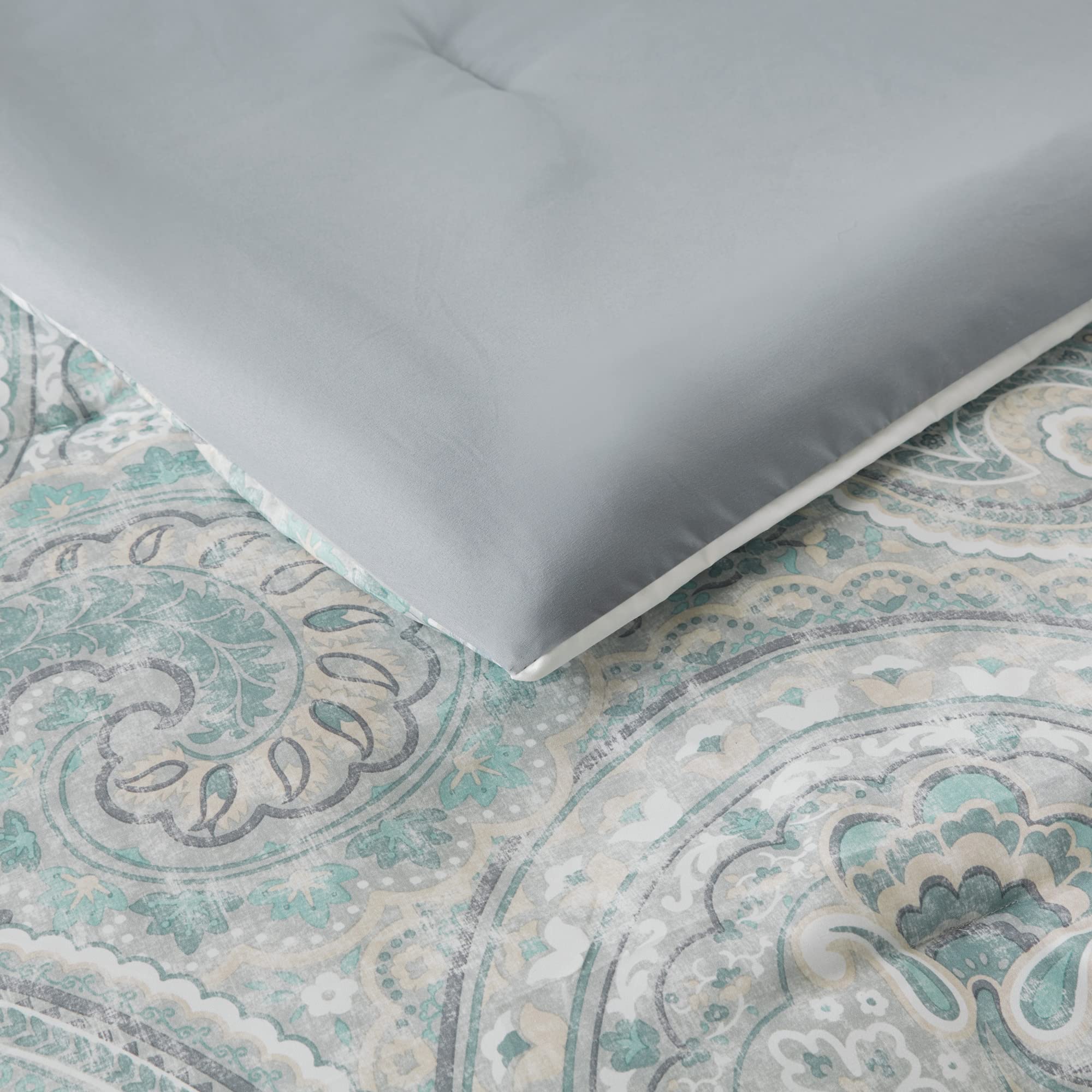 Kashmir Paisley Comforter Set King 8 Piece