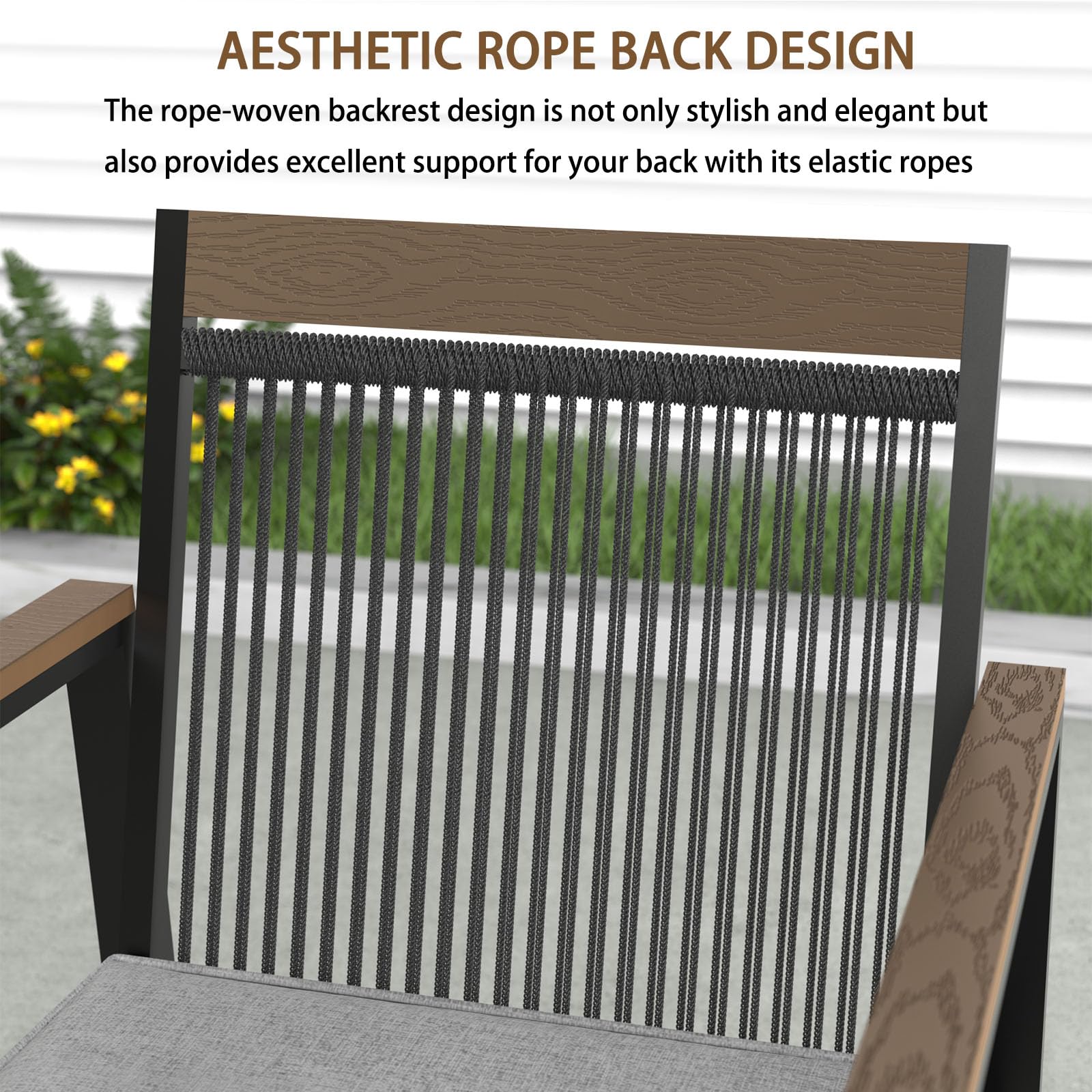 7-Piece Outdoor Dining Set with Umbrella Hole