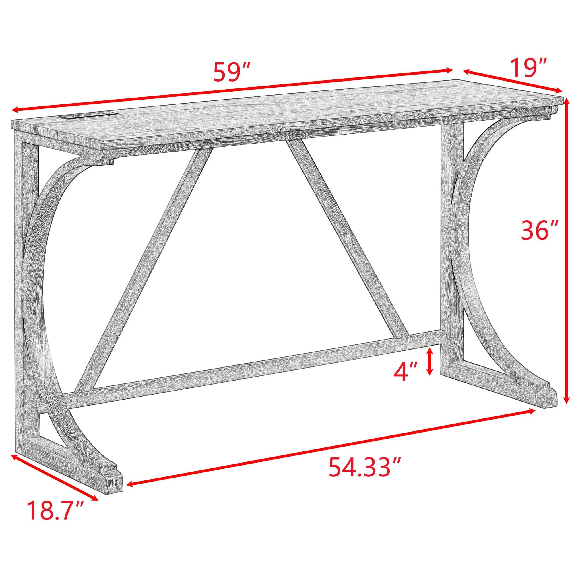 Industrial Counter Height Bar Table Set with Stools