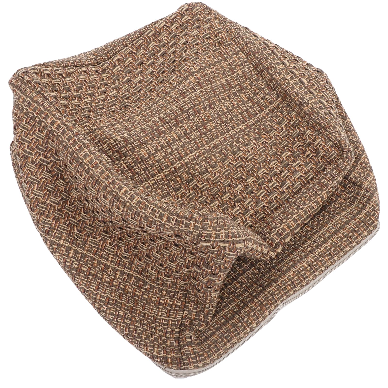Square Knitted Pouf Ottoman Footrest