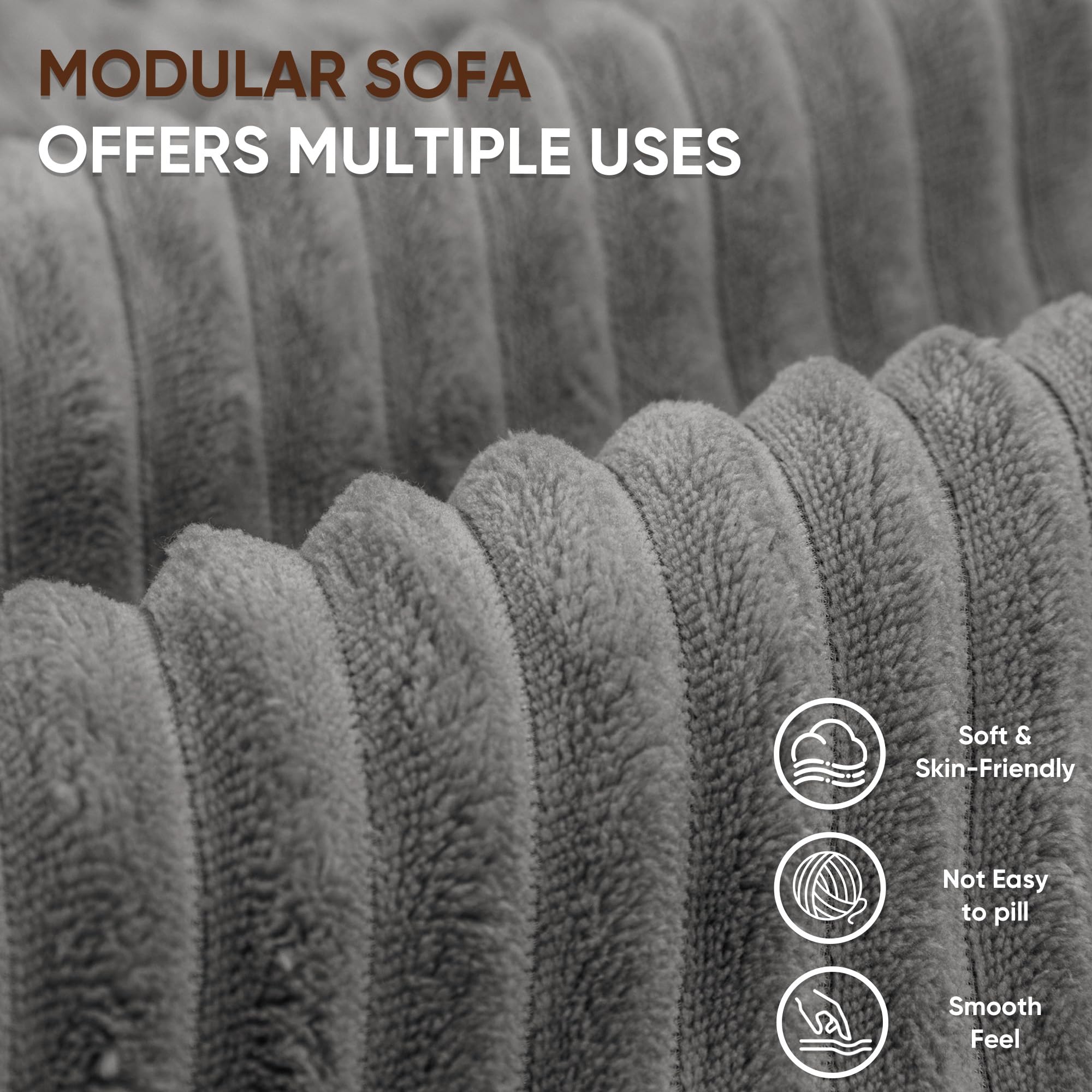 108" Cloud Sectional Sofa L-Shaped Modular Couch