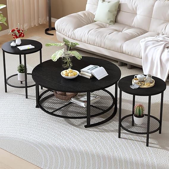 3-Piece Coffee Table Set with Storage